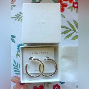 Brand new, in box, Jenny Bird Sterling Silver Doune Hoops.